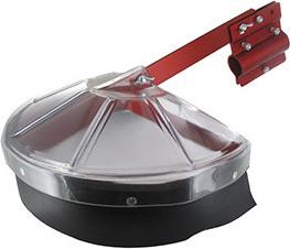 Abdeckhaube, klappbar und universell, für Rücken-Brushcutters, in Kombination mit Metallbürsten.
