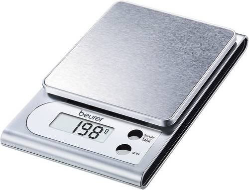 Beurer KS22 Küchenwaage digital Wägebereich (max.)=3kg Silber 170 x 115 x 27