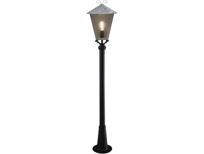 Landelijke tuinlamp Benu 128cm zwart met zinkgrijs KonstSmide - 436-320