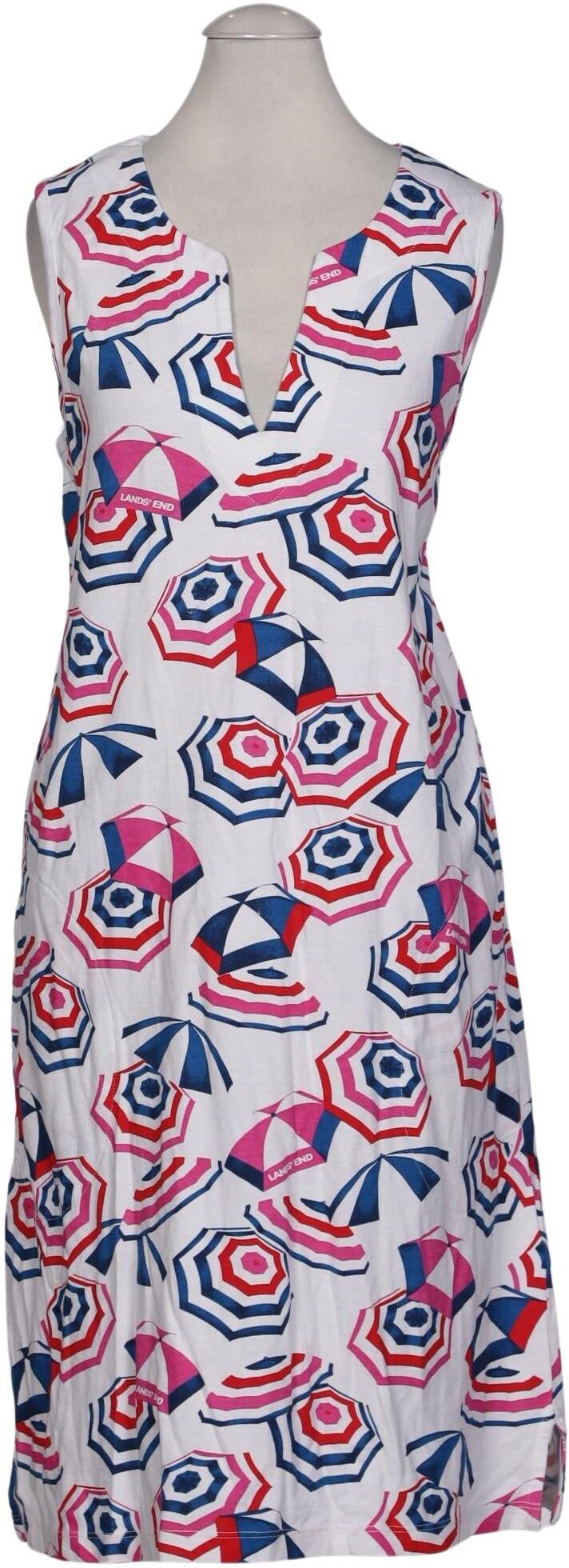 Lands End Damen Kleid, Mehrfarbig, Gr. S, Baumwolle - Second Hand