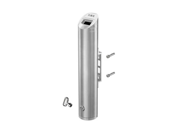 Öffentlicher Aschenbecher, Wandaschenbecher aus Metall, 2 l(Silver)