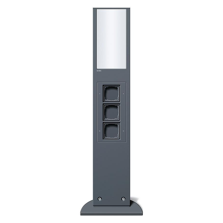 Gira E-Säule Licht + 3x Leereinheit 769 mm Energiesäule Anthrazit (134928)