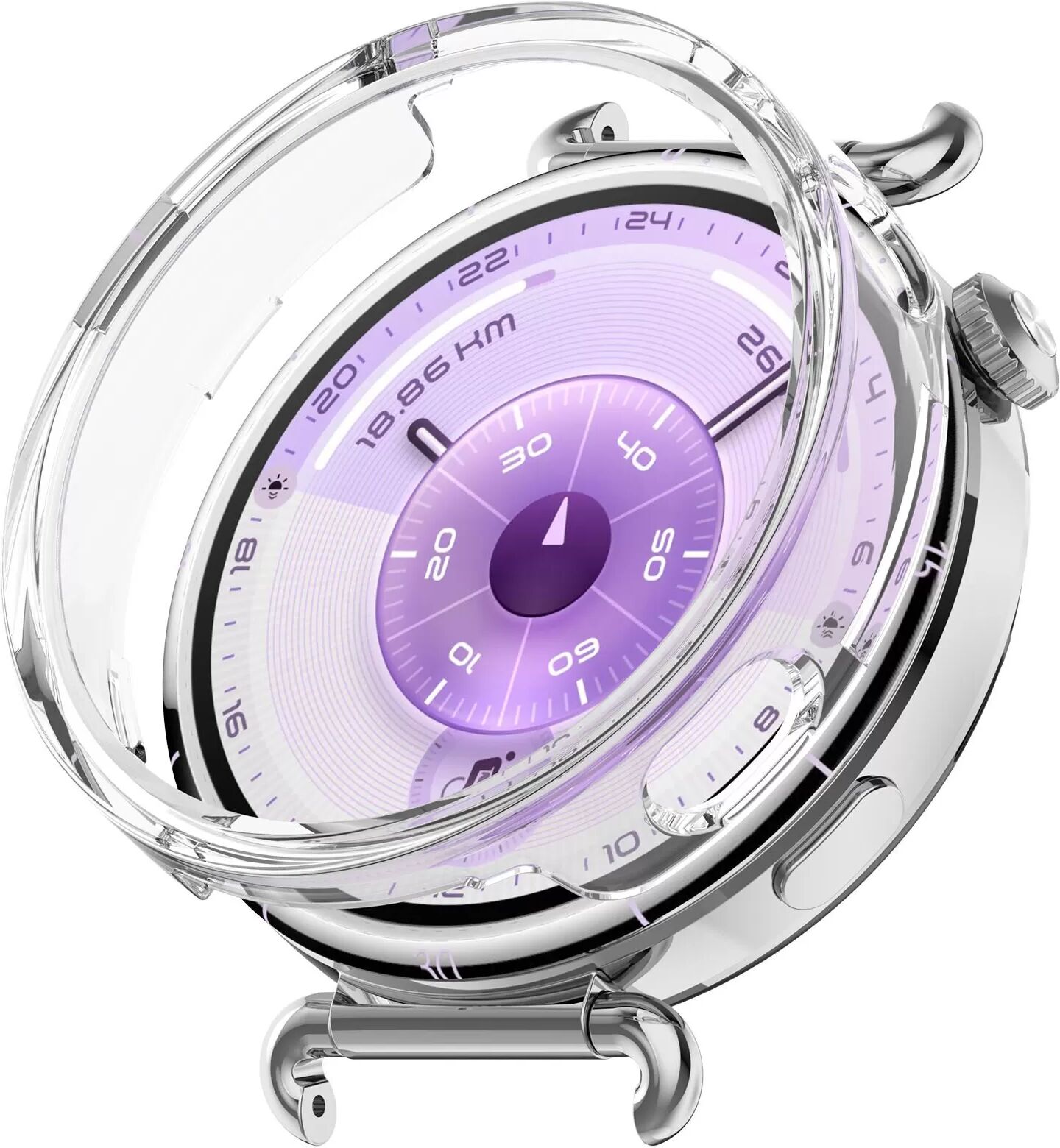 INF Transparente PC-Halbschutzhülle mit hohlem Design, kompatibel mit Huawei Watch GT6 41MM