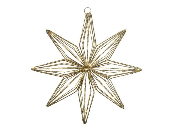 LED-Weihnachtsdeko Battery Light, Stt, gold, Kunststoff