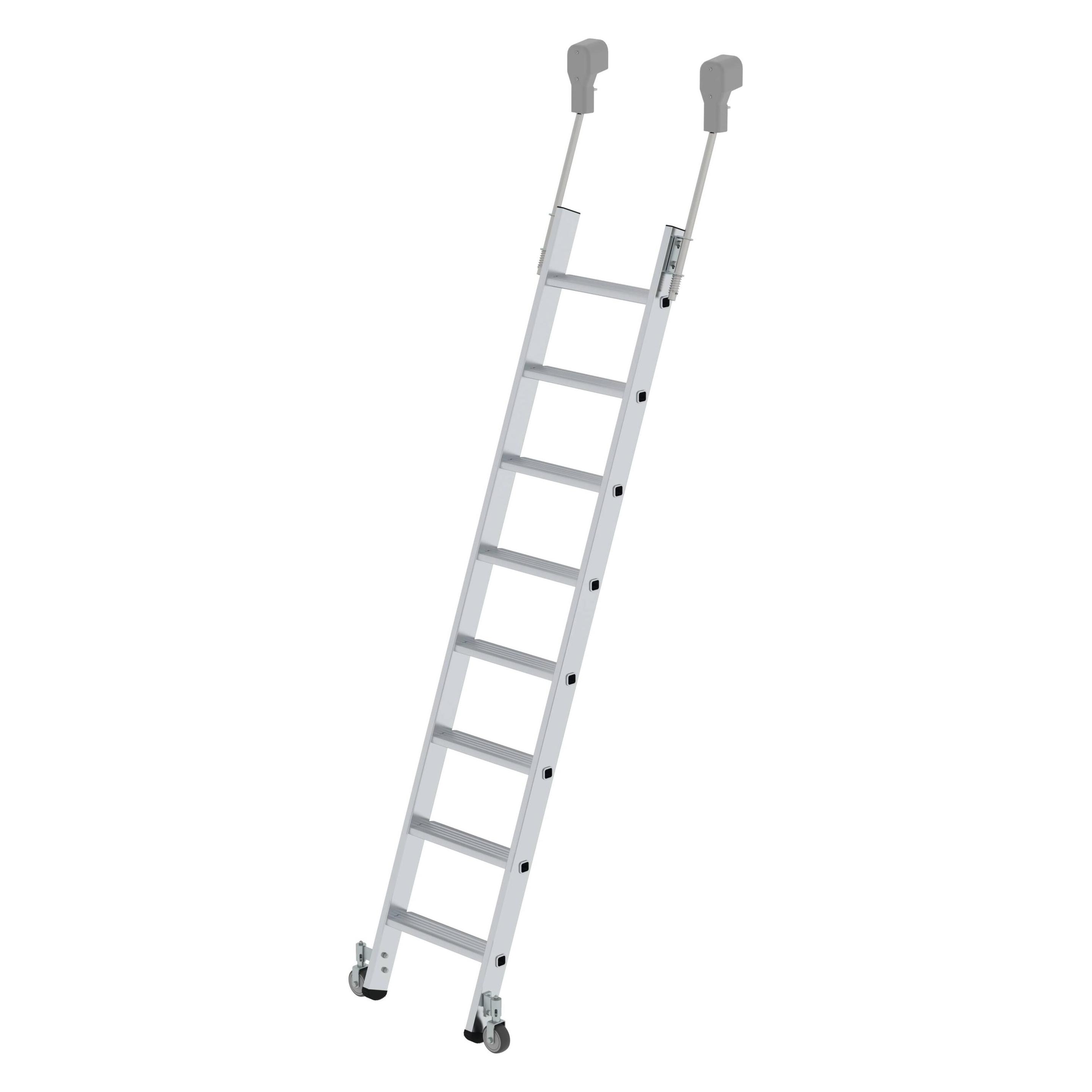 Munk Stufen-Regalleiter fahrbar 8 Stufen (Regalleiter, 219 cm) (041408)