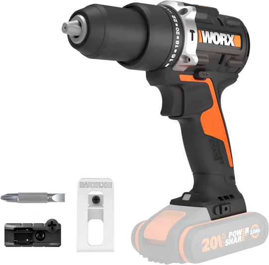 Worx WX352.9 Akku-Schlagbohrschrauber - 20V - Solo - OHNE AKKU UND LADEGERÄT