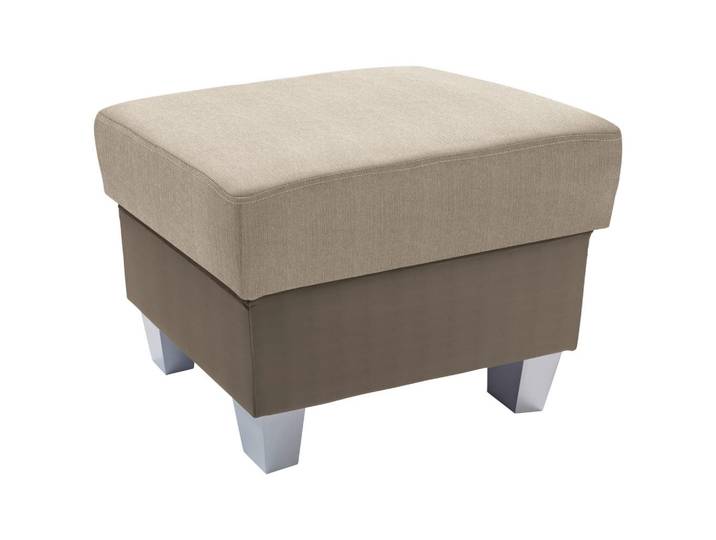 Livetastic Hocker, Schlamm, Beige, Holz, Buche, massiv, quadratisch, 68x43x47 cm, Stoffauswahl, Wohnzimmer, Hocker, Sitzhocker