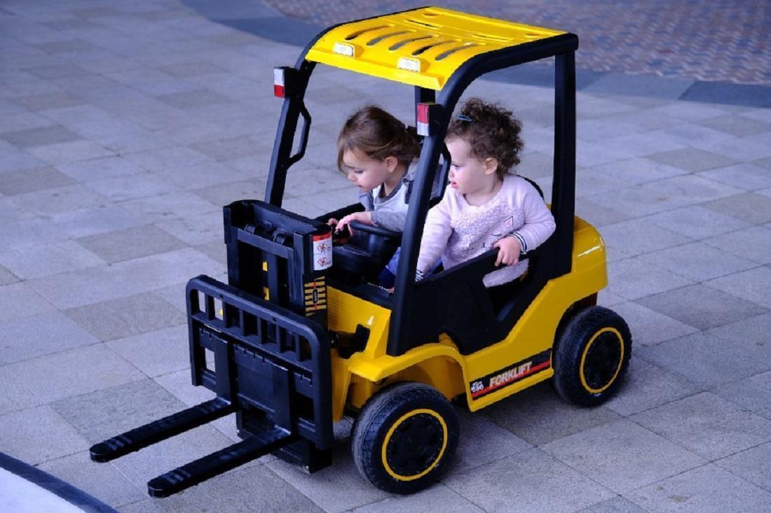 Kinderauto - Elektro Gabelstabler - 12V7AH, 2 Motoren + 2,4Ghz-Rot