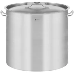 Royal Catering Kochtopf Induktion 12 Liter Kochtopf + Deckel Suppentopf Rostfrei Topf Eintopf, Pfanne + Kochtopf, Silber