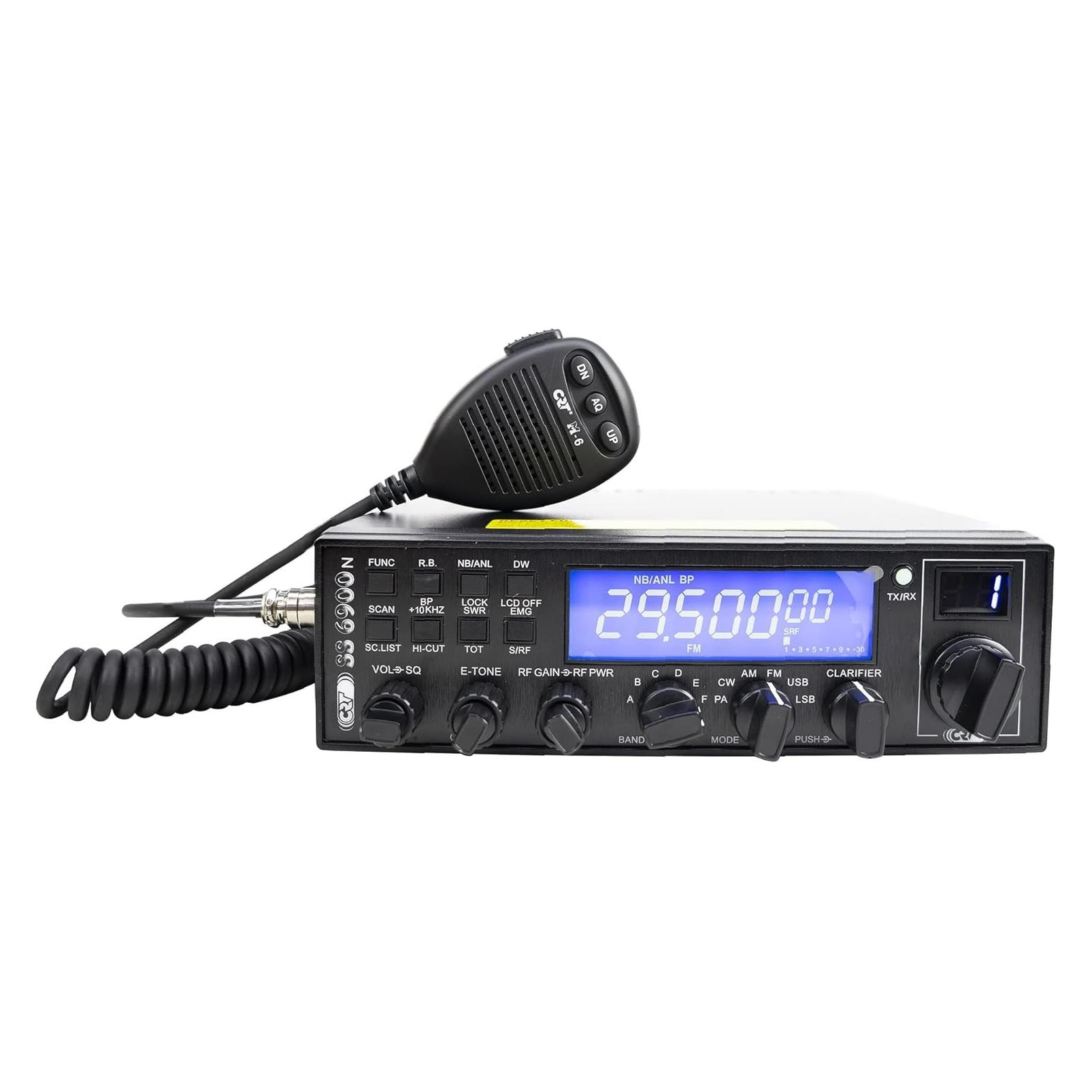 CRT Alpha Amateurfunk CRT SS 6900 VOX CB, AM, FM, USB, SSB, CW, PA, 28-29,7 MHz, ASQ, RF Gain, Roger Beep, 12 (tx000160)