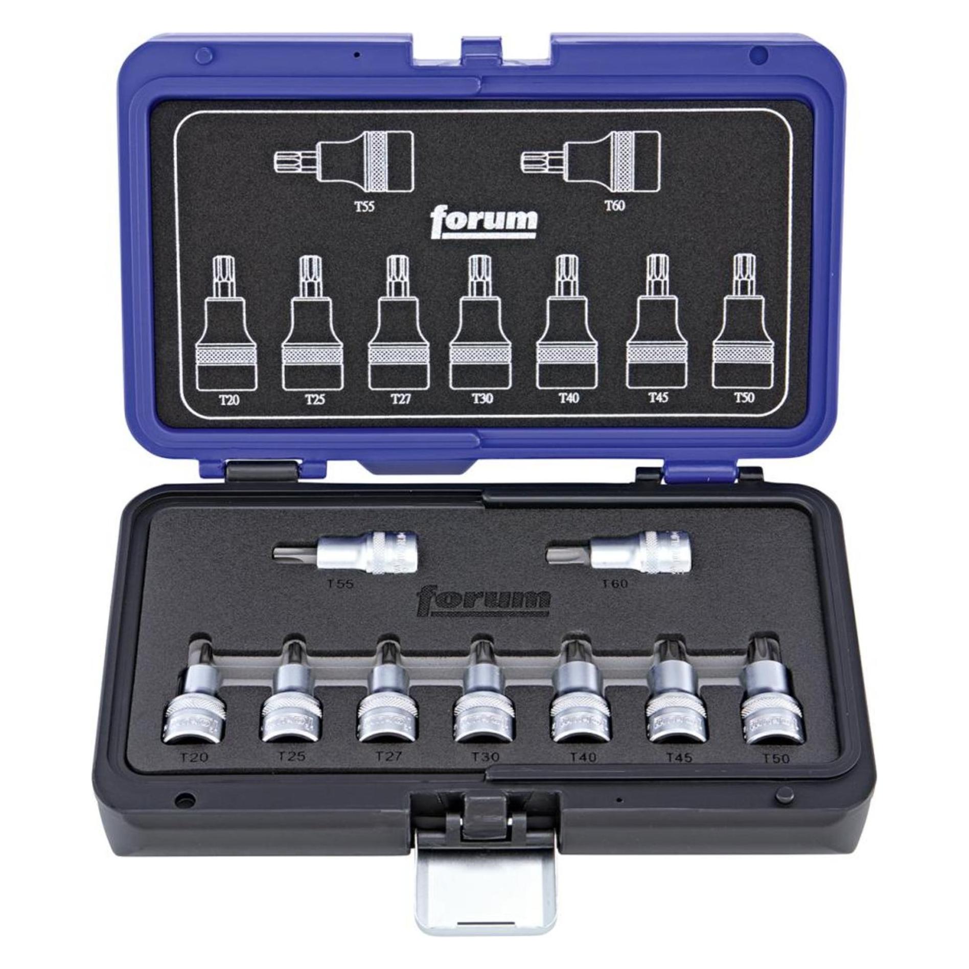 Forum Professional Solutions Schraubendrehereinsatz Garnitur 1/2" 9tlg. Torx (4317784922500)