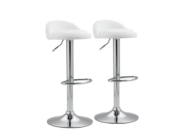 Barhocker LISA 2er Set weiss