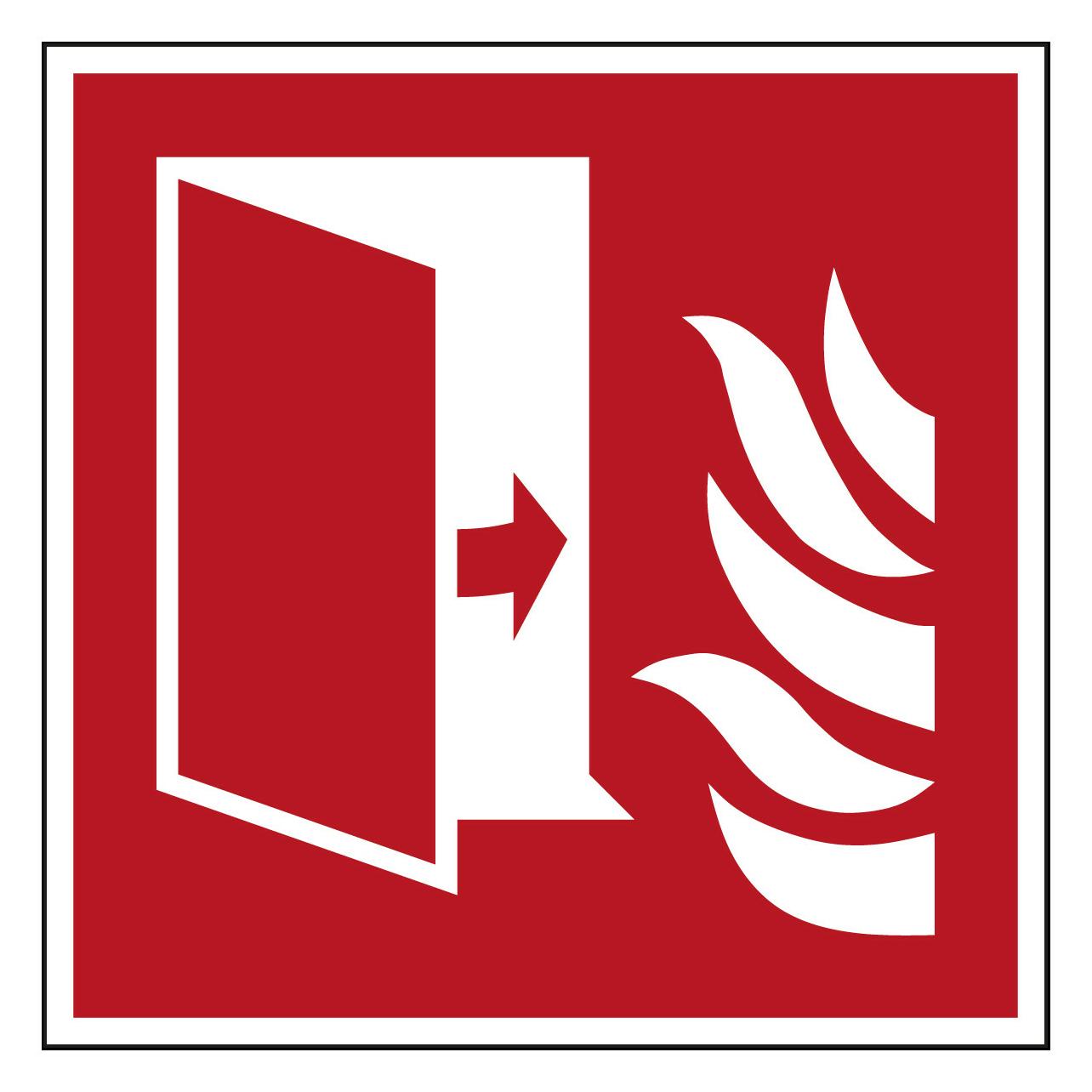Brady ISO-Sicherheitsschild - Brandschutztür (F/F007/NT/PE-148X148-1)