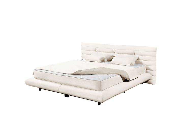 Polsterbett Rubira 180 x 200cm Chenille Triss Beige