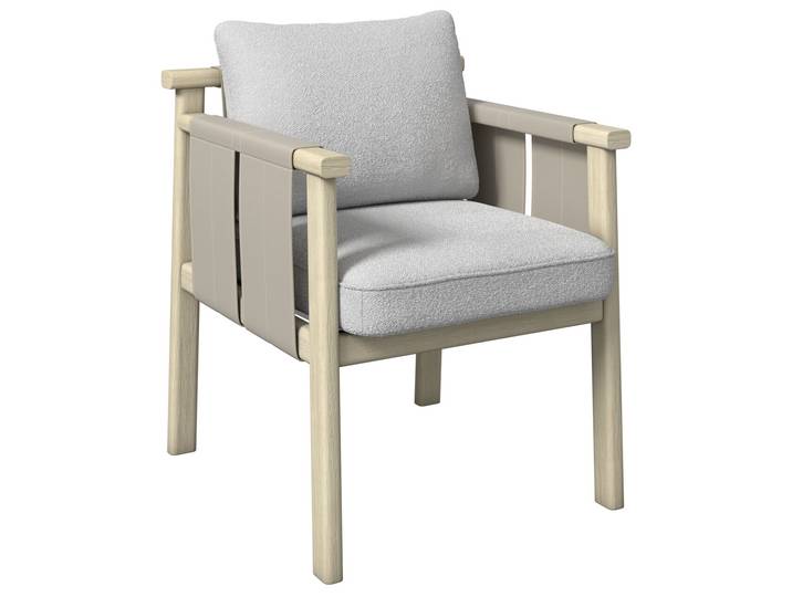 Dieter Knoll Armlehnstuhl MARI, sand, Stoff