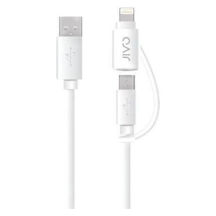 Jivo Technology JI-1863 USB Kabel 1 m 2.0 USB A Micro-USB A Weiss (1 m, USB 2.0) (JI-1863)