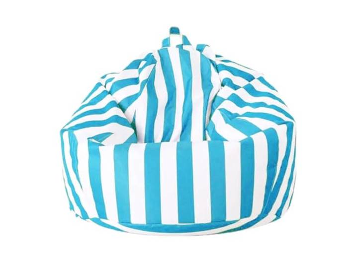 MKYYIOED Sitzsackbezug Outdoor Bean Bag Pouf Cover Kein Füllstoff im Inneren(Sky blue,D100cm-cover-adults)