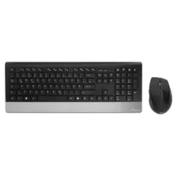 MediaRange MROS105 kabelloses Tastatur-Maus-Set - QWERTZ DE -schwarz