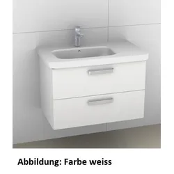 Artiqua 411 Waschtischunterschrank für DuraStyle 232580 Becken links Oxid Dunkelgrau quer, 411-WU2L- 411-WU2L-D42-7184-723