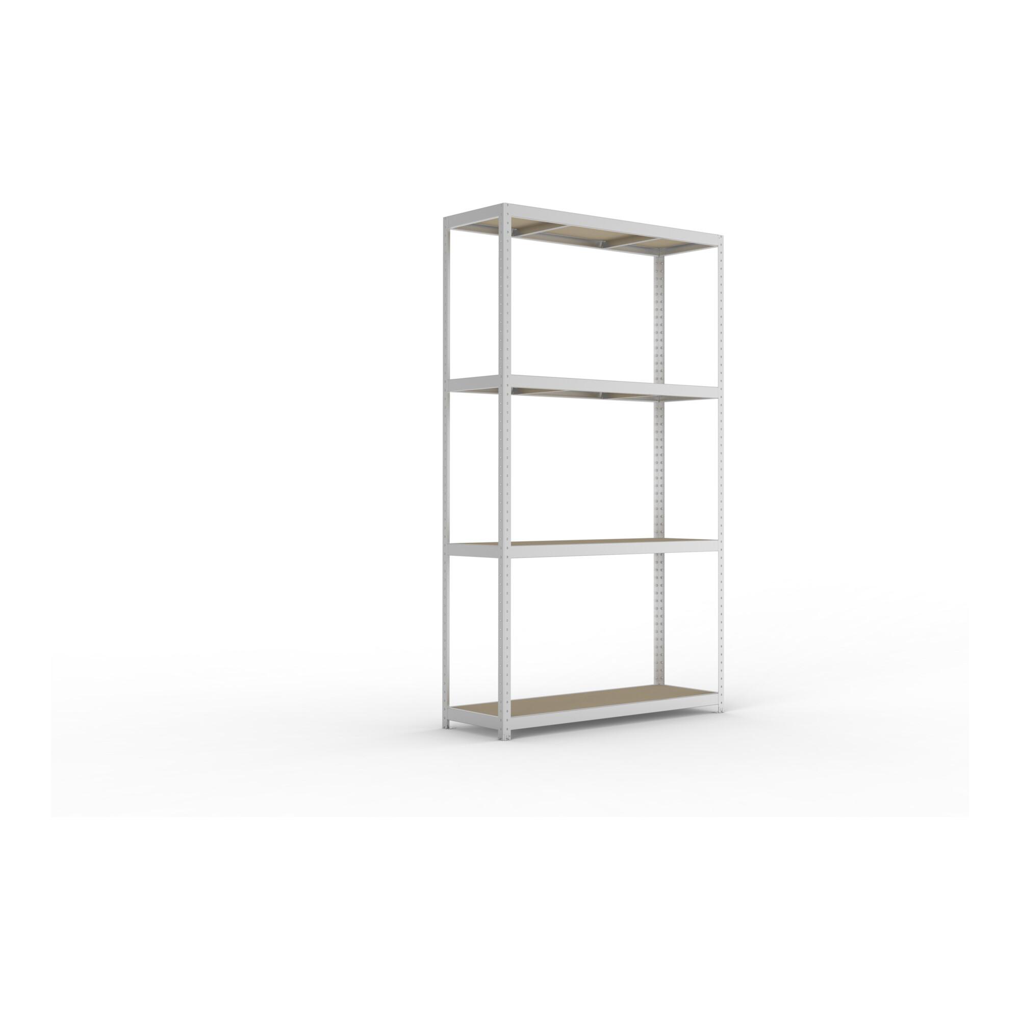 META SPEED-RACK Weitspannregal 2970x1700x600 mm in verzinkt mit 4 Fachebenen und Spanplatten (20087057)