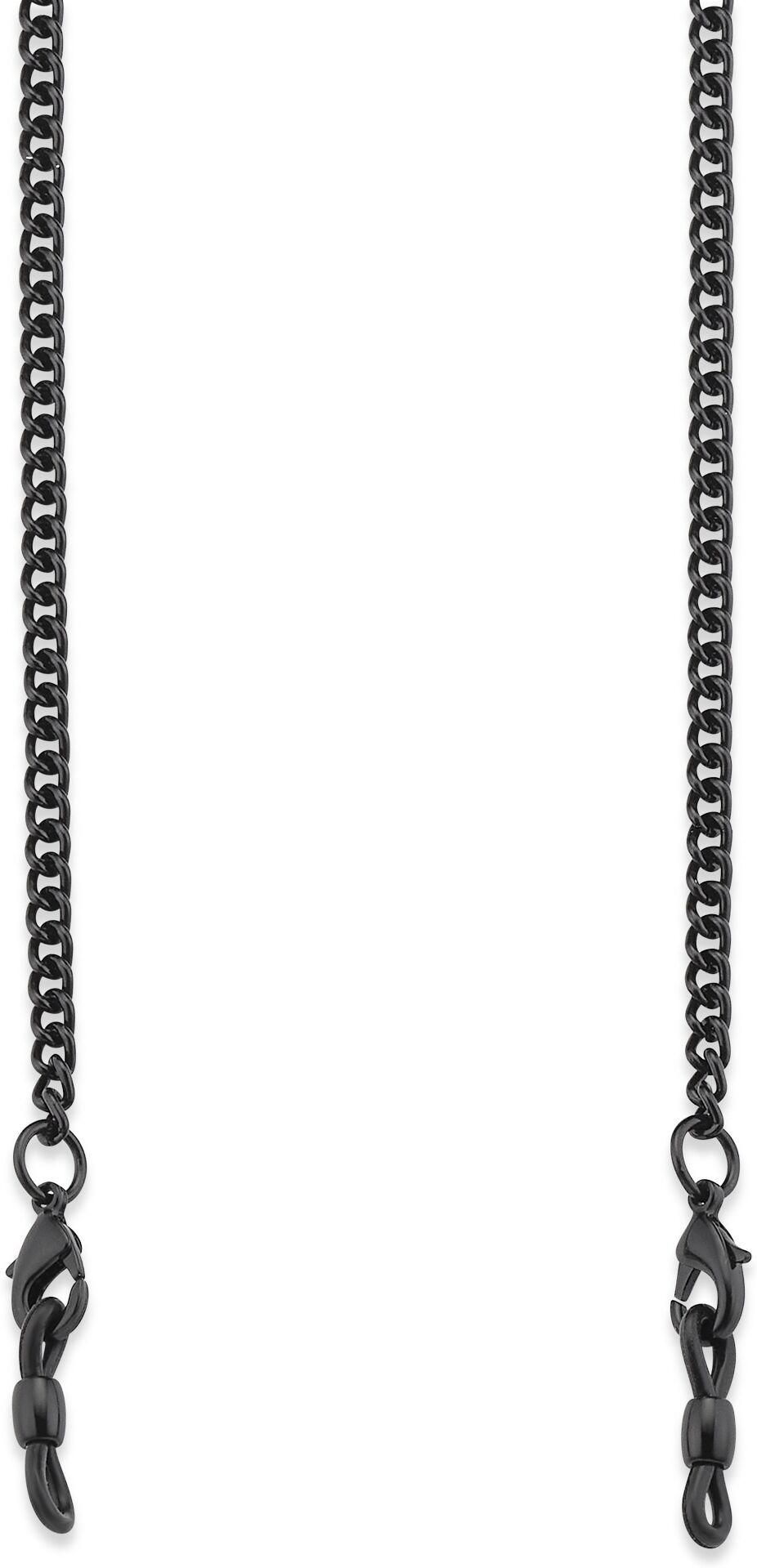 Brillenkette BRUNO BANANI "Schmuck Geschenk - Perfekt zu Brille und Sonnenbrille", schwarz, Tragebänder, DamenL:75cm, Aluminium, Messing, Silikon, Brillenkette, als Maskenkette tragbar, L:75cm schwarz Einheitsgröße