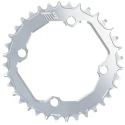 TITLE MTB Kettenblatt rund | 1-fach Narrow Wide BCD 104 mm | chrome |