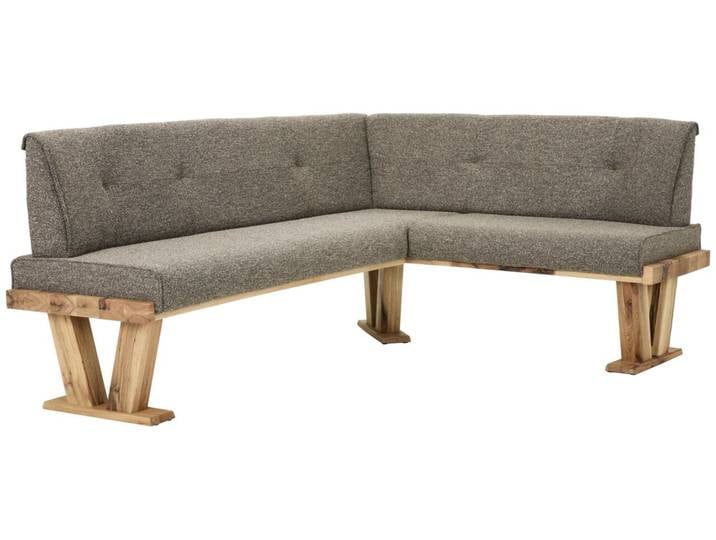 Valdera Eckbank ALEGRA II, braungrau, Stoff