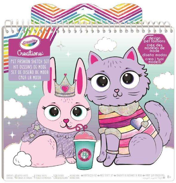 BRINQUEDO CRAYOLA ALBUM MODA CAES