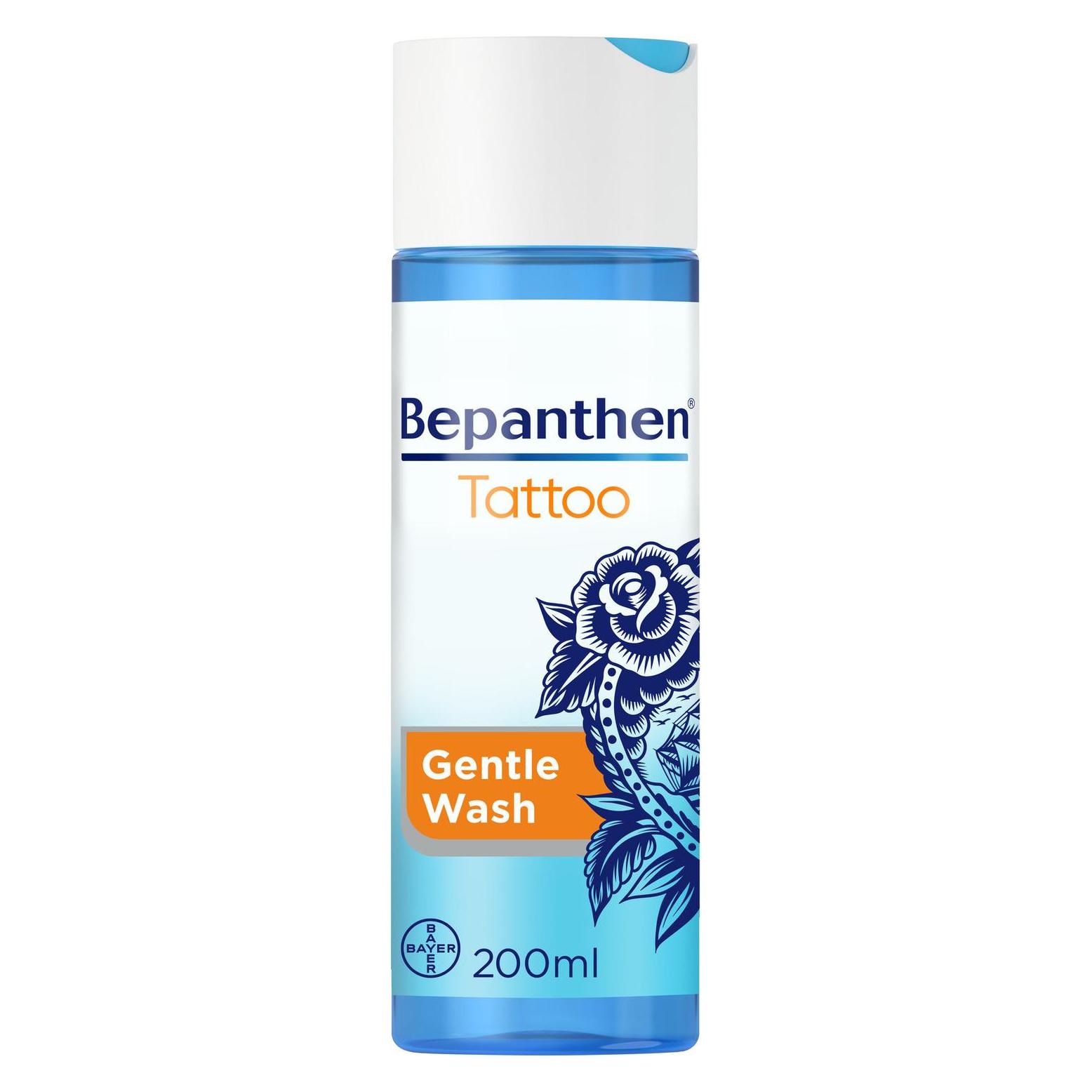 Bepanthen Tattoo Sanftes Gel zum Waschen von tätowierter Haut 200 Ml (Gel, 200 ml) (5908229303887)