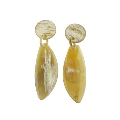Paar Ohrstecker "Cebu", Damen, Gr. Materialmix, beige (natur), COLLEZIONE ALESSANDRO, Ohrringe
