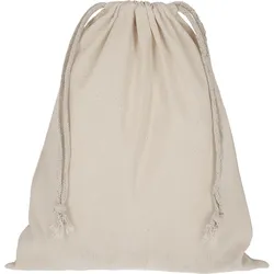 16er Pack Baumwoll-Zuziehbeutel 25 x 30 cm, natur