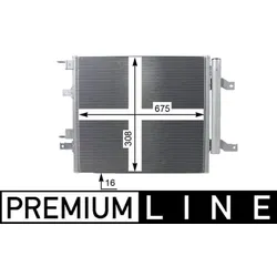 Kondensator Klimaanlage MAHLE AC 268 000P für Ford Usa Mondeo V S-Max Edge