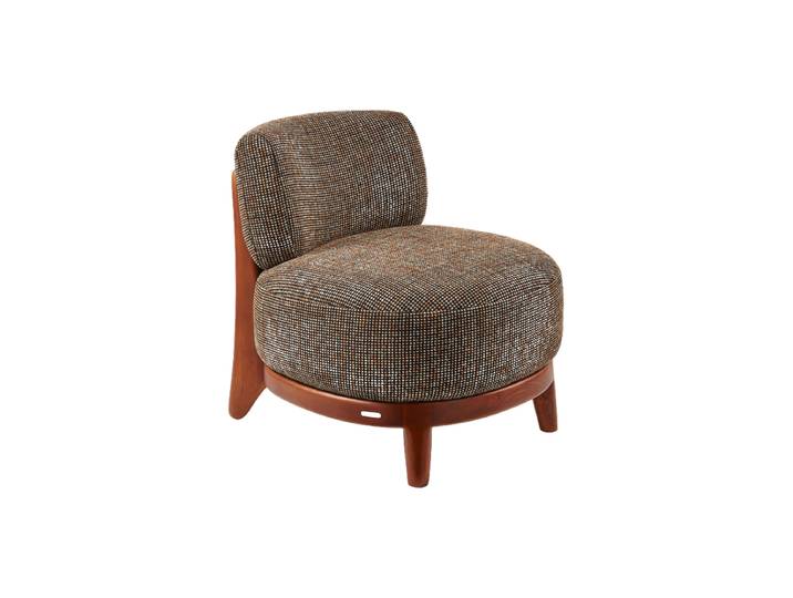 Massiver Design Loungesessel „Fizz“ Esche Braun Pols Potten