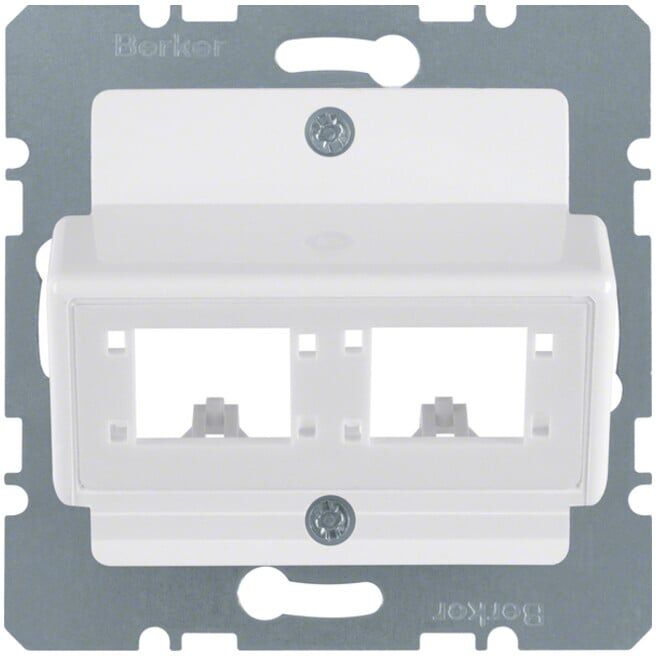 Berker Plaque centrale pour 1 ou 2 modules individuels 147209 (147209)