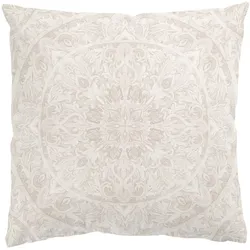 DEKOKISSEN Mandala Aquarell Ornament beige 50/50 cm