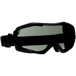 3M GoggleGear 6000 Vollsichtbrille, schwarzer Rahmen, Scotchgard Antibeschlag-/Antikratz-Beschichtung (K&N), graue Scheibe, GG6002SGAF-BLK-EU