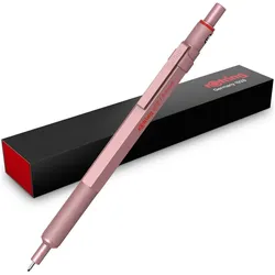 Rotring, Bleistift, 600 Feinminenstift metallic-rosegold 0,5 mm (0.50 mm, HB, 12x)