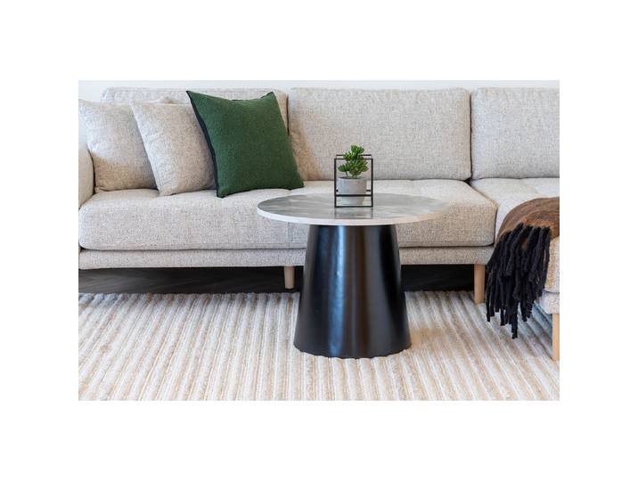 Table basse Bundesi Ø 60cm Noir