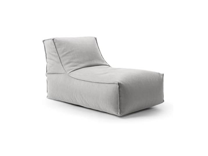 mokebo Outdoor Sitzsack für Kinder & Erwachsene 'Der Sundowner', Bean Bag mit Füllung oder Bodenkissen für Indoor & Outdoor, auch als Liegekissen, Relaxliege oder Liege in Lichtgrau