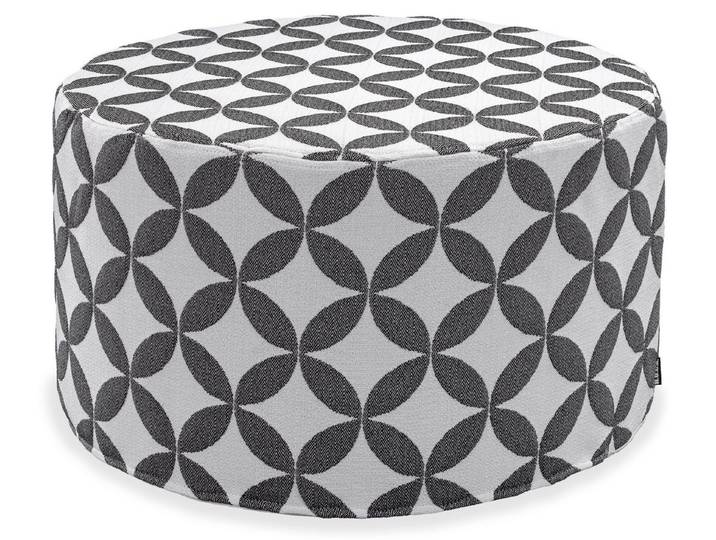 H.O.C.K. Sitzhocker H.O.C.K. Luna Outdoor Hocker rund Pouf ø60x40cm schwarz, Hocker, Sitzhocker, Pouf Hocker, Barhocker - wetterfest, vielseitig