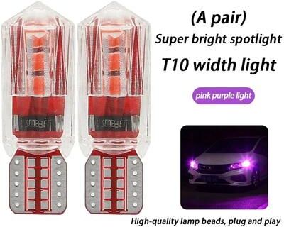 Inspire Select T10 Ice Blue LED Car Bulb Super Bright 12V Plug and Play Interior, License Plate, Reading & Clearance Light pink Purple 1 Pair