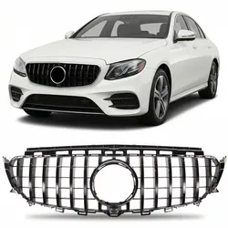 GT Schwarz glänzend Kühlergrill passend für Mercedes-Benz E-Klasse W213 2016-2020