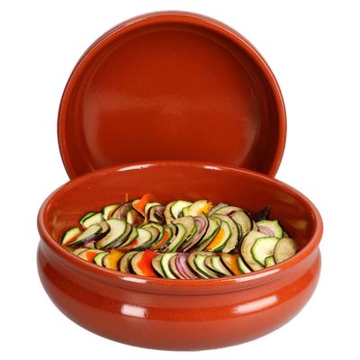 2er Set Cazuela Tonschale Berlin bauchig 24cm - 99513