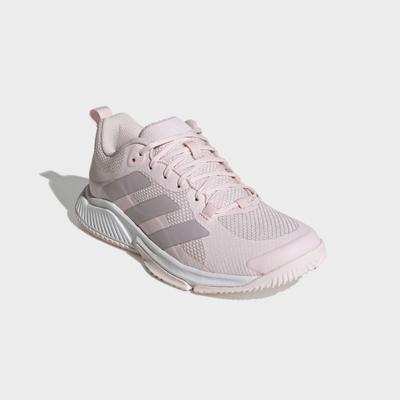 Hallenschuh ADIDAS PERFORMANCE "COURT TEAM BOUNCE 2.0", Damen, Gr. 41, distilled pink, distilled pink, distilled pink, Synthetik, Textil, Schuhe Hallenschuh, Volleyballschuh