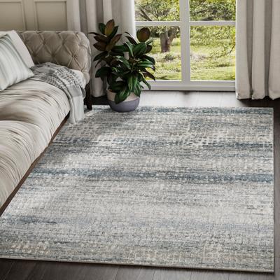 Abani Modern Vista Grey Indoor Rectangle Rug
