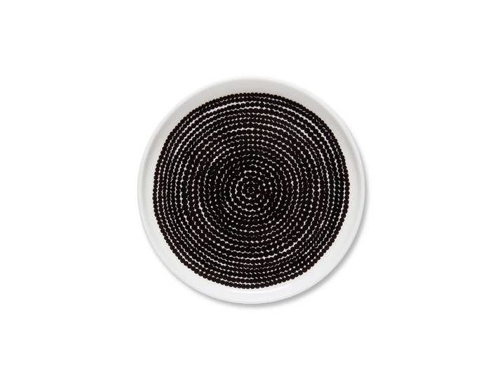 Marimekko - Oiva Räsymatto Teller, Ø 13.5 cm, schwarz / weiss