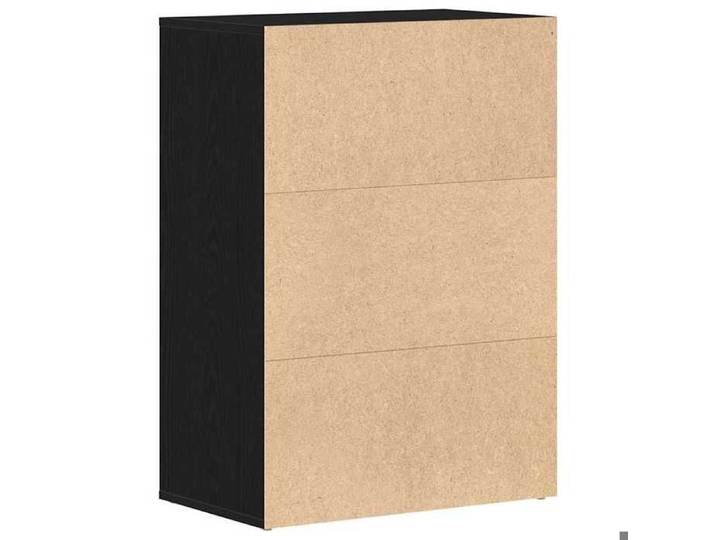 Elégant Meuble à chaussures Noir - Rack à chaussures Chêne noir 60x35x84cm - bois d'ingénierie PRO4264134982287