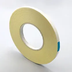 Doppelseitiges PET-Klebeband, starker Acrylatklebstoff, weiße Papierabdeckung, TL21 9 mm, PET, Papier, transparent