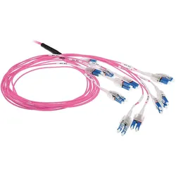 ACT 30 meter Multimode 50/125 OM4 Preterm fiber cable 24F LC Polarity Twist (30 m), Netzwerkkabel