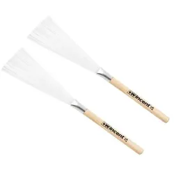 Wincent 12LN Light Nylon Brush Besen Holzgriff (Drums, Marschbecken, Schlagzeug), Drumsticks + Schlägel